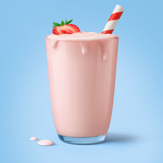 Homemade EasiYo Strawberry drinking yoghurt