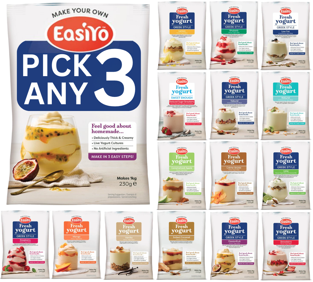 EasiYo Yoghurt Sachets | Pick Any 3