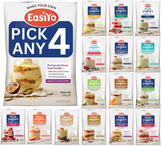 EasiYo Yoghurt Sachets | Pick Any 4