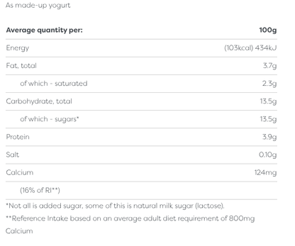 Greek Style Peach & Pineapple EasiYo Yogurt Sachet Pack Makes 1KG | EasiYo Yoghurt Mix