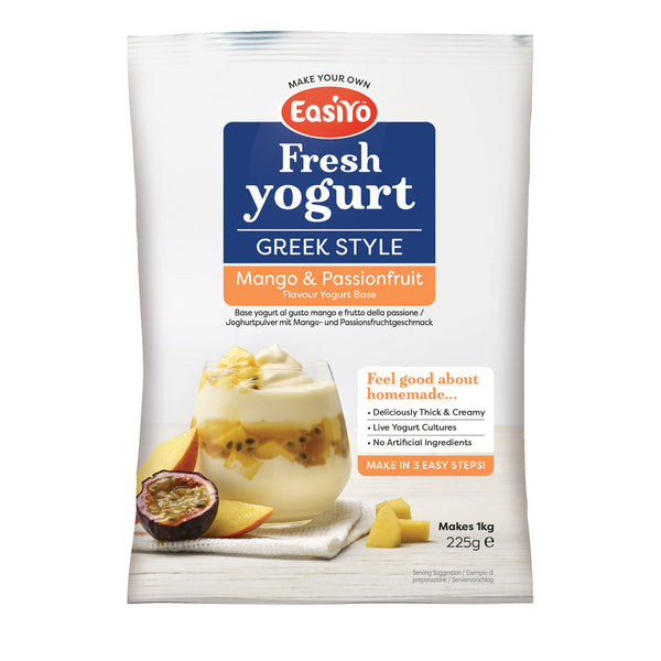 Easiyo Greek Style Yogurt Mix - 8 Bustine Da 170g, Per Fare Yogurt Greco In Casa, Con Culture Vive