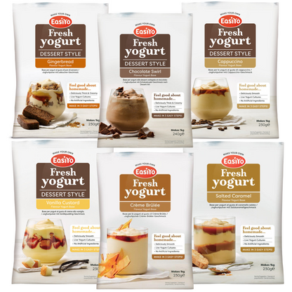 EasiYo Yoghurt 6 Dessert Style Pack