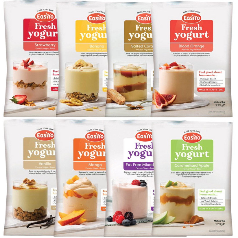 EasiYo Yoghurt 8 Everyday Variety Pack Yoghurt Maker.co.uk