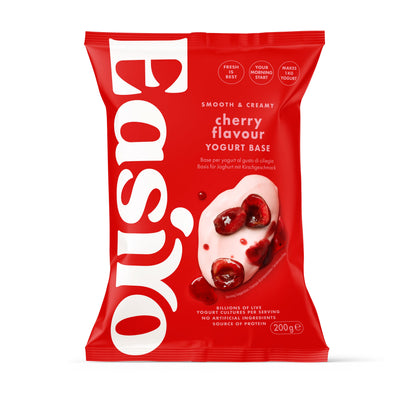 8 pack of EasiYo Cherry yoghurt sachets – makes 8kg