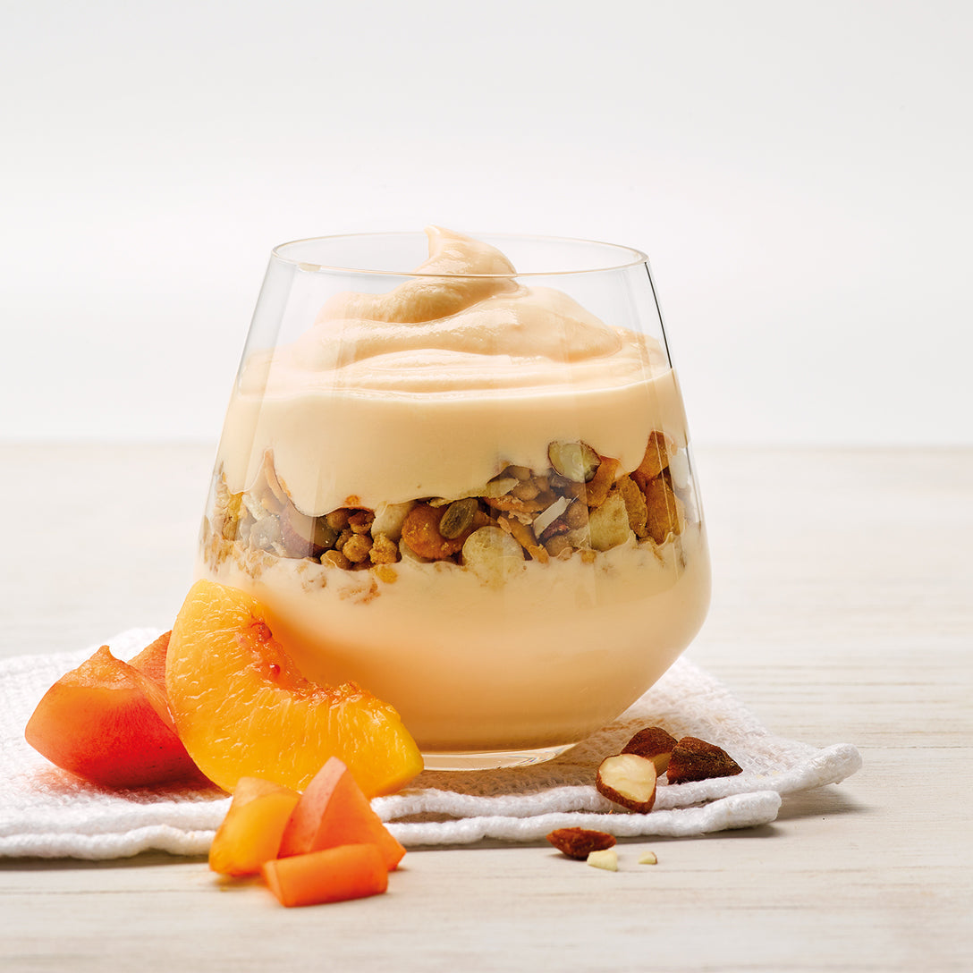 Homemade EasiYo Greek Style Peach & Apricot yoghurt