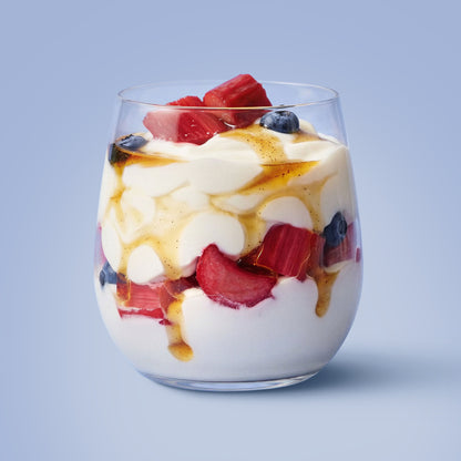 Homemade EasiYo Greek Style Vanilla & Rhubarb yoghurt