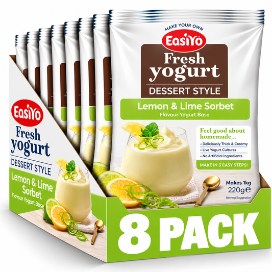 EasiYo Lemon and Lime Sorbet Yogurt 8 Pack – Makes 8kg