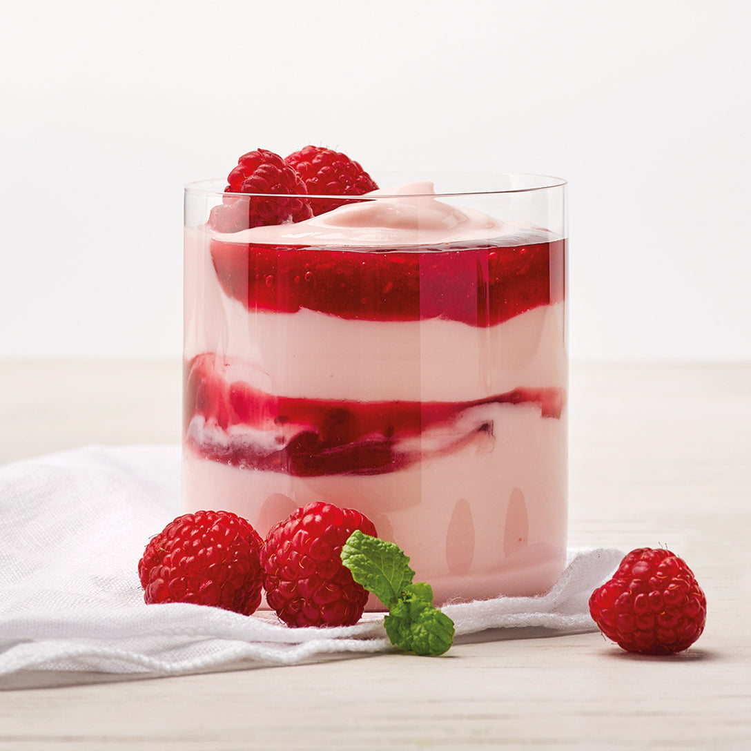 Homemade EasiYo Raspberry yoghurt