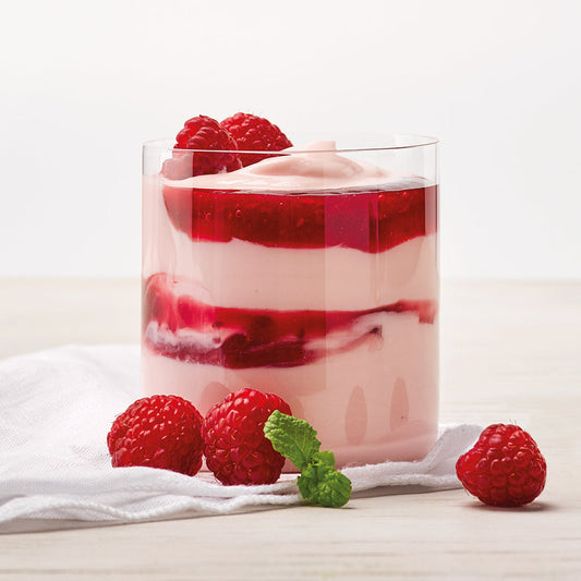 Homemade EasiYo Raspberry yoghurt