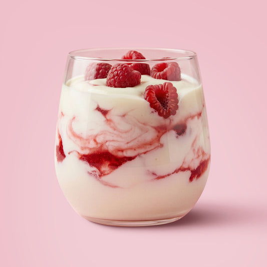 Homemade EasiYo Raspberry yoghurt