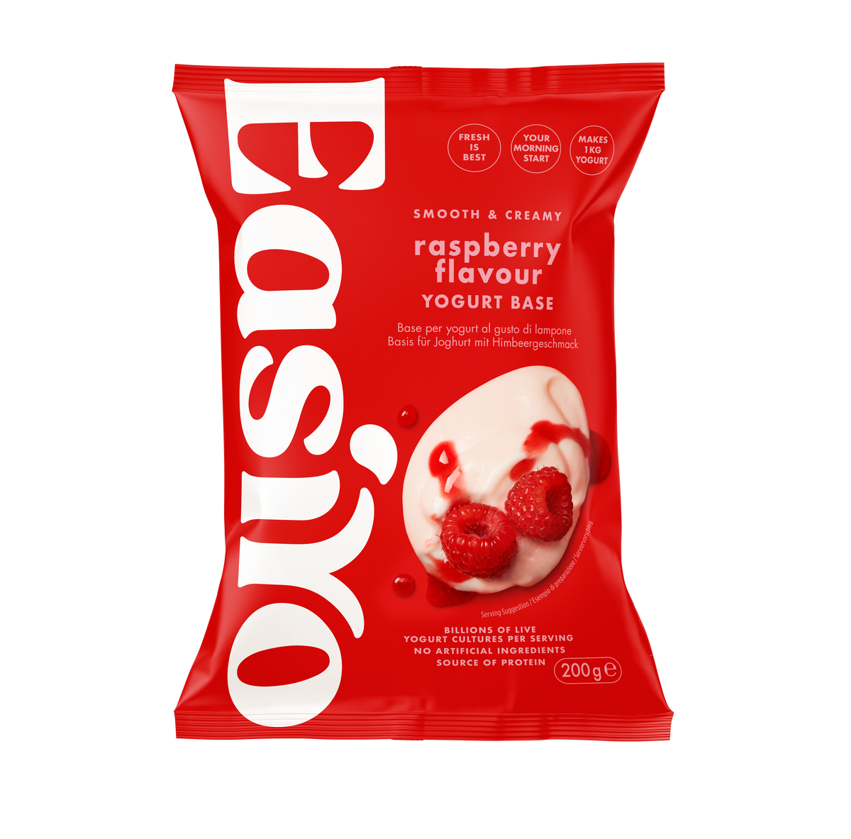 EasiYo Raspberry Yoghurt Sachet – Makes 1kg