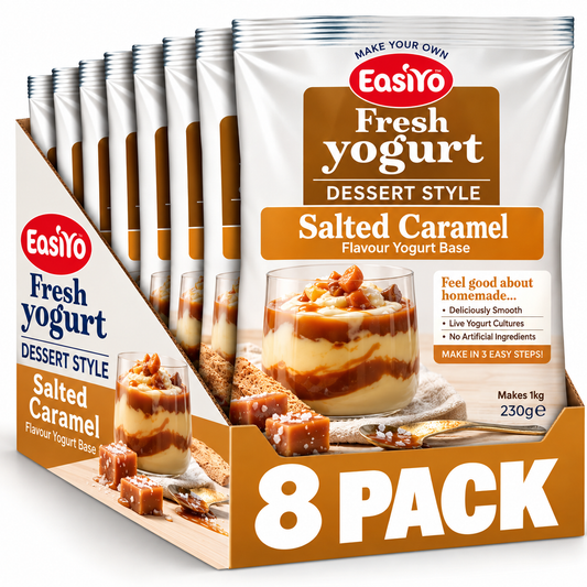 EasiYo Salted Caramel Yogurt 8 Pack – Makes 8kg
