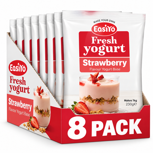 EasiYo Strawberry Yogurt 8 Pack – Makes 8kg