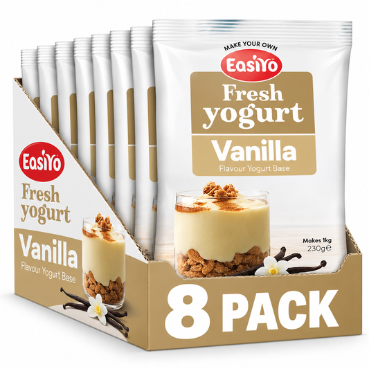 EasiYo Vanilla Yogurt 8 Pack – Makes 8kg