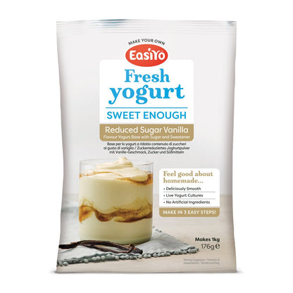 Sweet Enough Vanilla EasiYo Yogurt Sachet Pack Makes 1KG | EasiYo Yoghurt Mix - Yoghurt Maker.co.uk