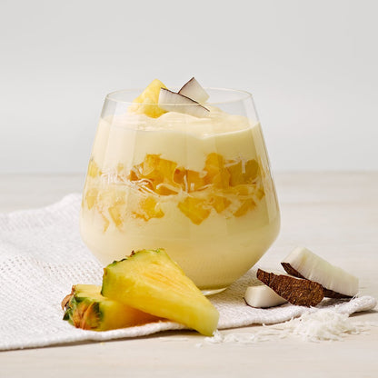 8 Pack of Greek Style Pineapple with Coconut Bits EasiYo Yogurt Sachet Makes 1KG | EasiYo Yoghurt Mix - Yoghurt Maker.co.uk