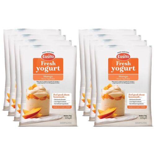 8 Pack of Mango EasiYo Yogurt Sachet Pack Makes 1KG | EasiYo Yoghurt Mix - Yoghurt Maker.co.uk
