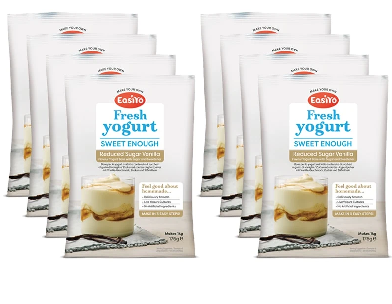 SHORT DATED (8 OCT) Sweet Enough Vanilla EasiYo Yogurt Sachet Pack Makes 1KG | EasiYo Yoghurt Mix