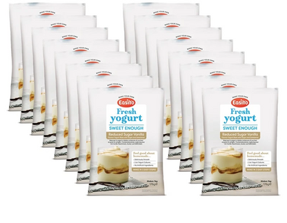 SHORT DATED (8 OCT) Sweet Enough Vanilla EasiYo Yogurt Sachet Pack Makes 1KG | EasiYo Yoghurt Mix