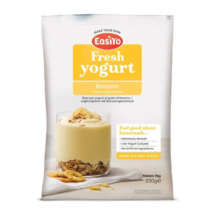 Banana EasiYo Yogurt Sachet Pack Makes 1KG EasiYo Yoghurt Mix