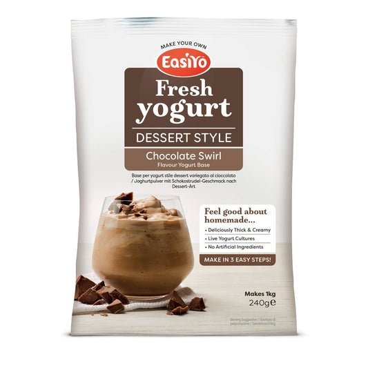 Chocolate Swirl EasiYo Yogurt Sachet Makes 1KG | EasiYo Yoghurt Mix - Yoghurt Maker.co.uk