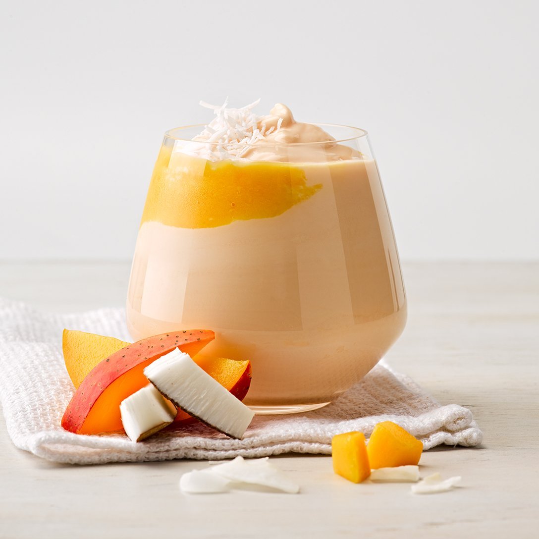Greek Style Mango with Coconut Bits EasiYo Yogurt Sachet Makes 1KG | EasiYo Yoghurt Mix - Yoghurt Maker.co.uk