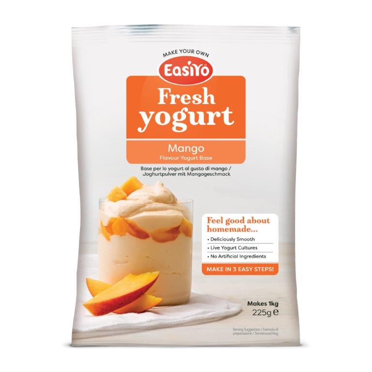 Mango EasiYo Yogurt Sachet Pack Makes 1KG | EasiYo Yoghurt Mix - Yoghurt Maker.co.uk