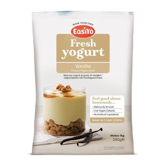 Vanilla EasiYo Yogurt Sachet Pack Makes 1KG | EasiYo Yoghurt Mix - Yoghurt Maker.co.uk