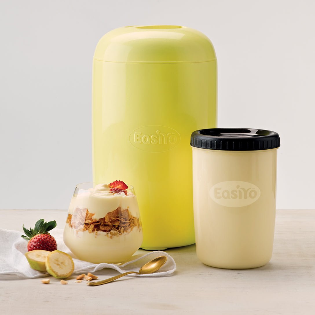 Yellow EasiYo Yoghurt Maker Makes 1KG of Yogurt Yoghurt Maker.co.uk