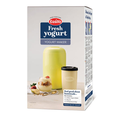 Yellow EasiYo Yoghurt Maker | Makes 1KG of Yogurt - Yoghurt Maker.co.uk